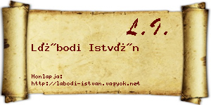 Lábodi István névjegykártya
