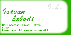 istvan labodi business card