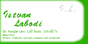 istvan labodi business card